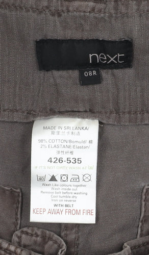 Next Women's Brown Cargo Trousers Size 8R