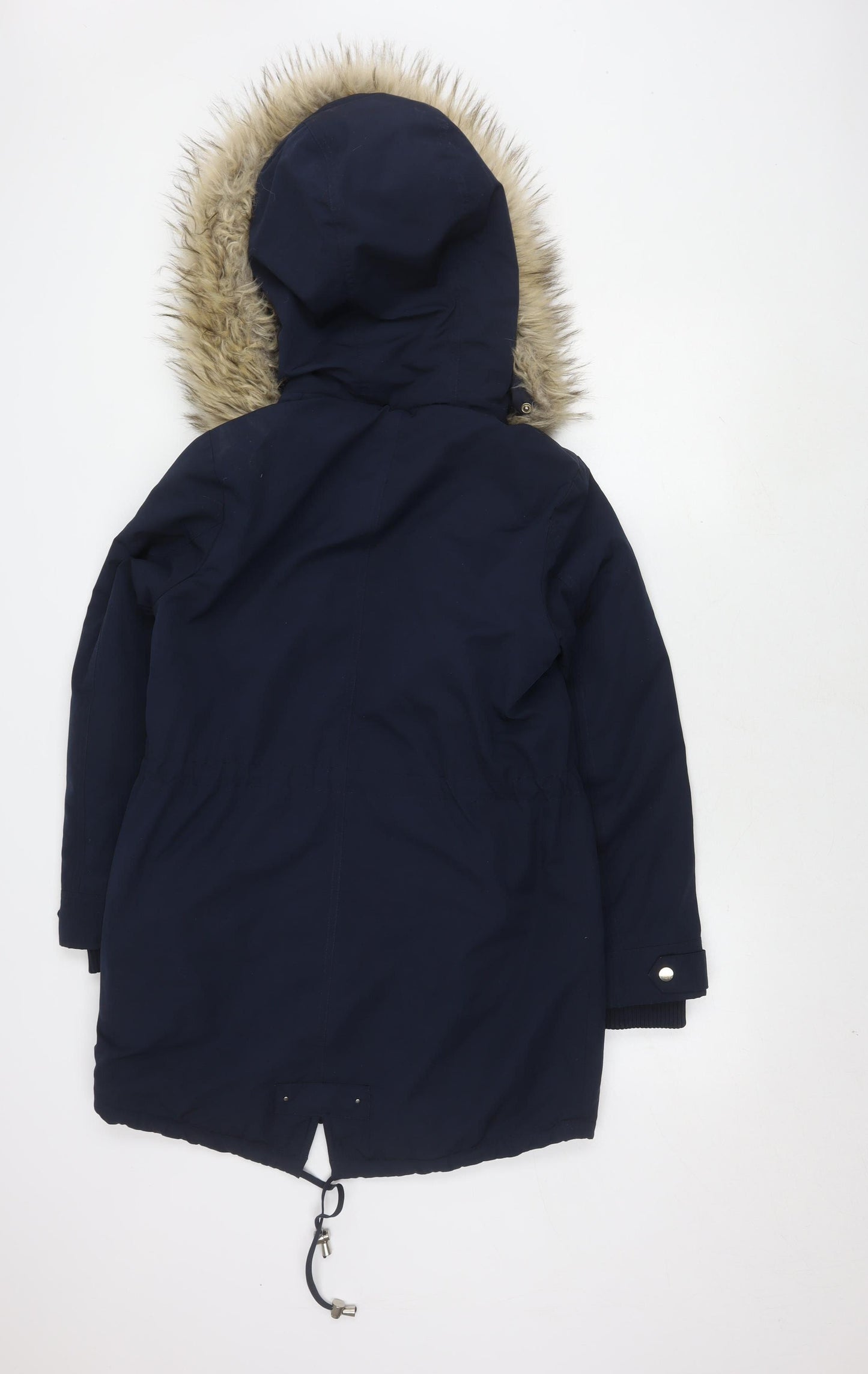 Miss Selfridge Women's Blue Parka Coat Size 10