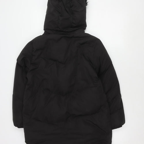 MNG Girls Black Puffer Jacket, Size 13-14 Years