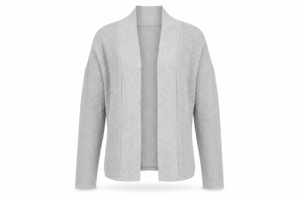 Front view of Frederik Anderson Copenhagen Women's Grey Cardigan