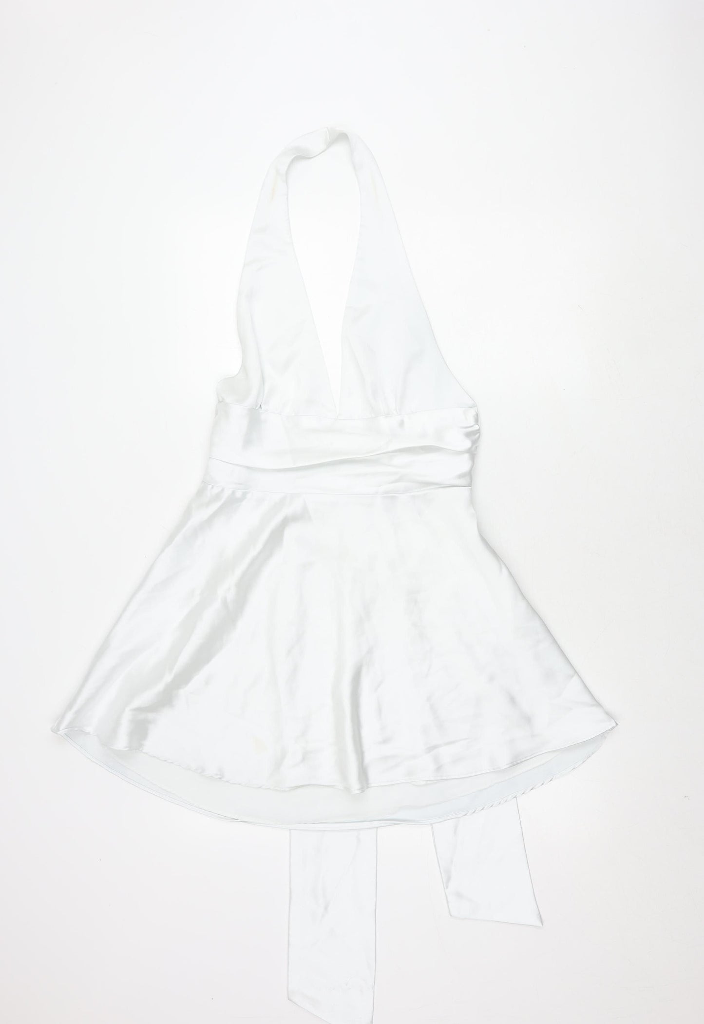 Zara Women's White L Dress Sleeveless Elegant