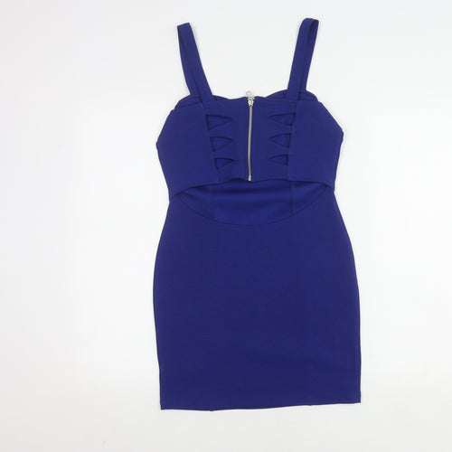 Charlotte Russe Women's Blue Bodycon Mini Dress M