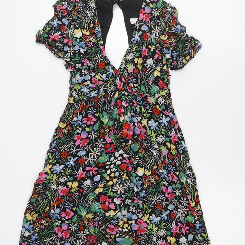 Topshop Petite Floral Dress Multicoloured Women’s Size 6