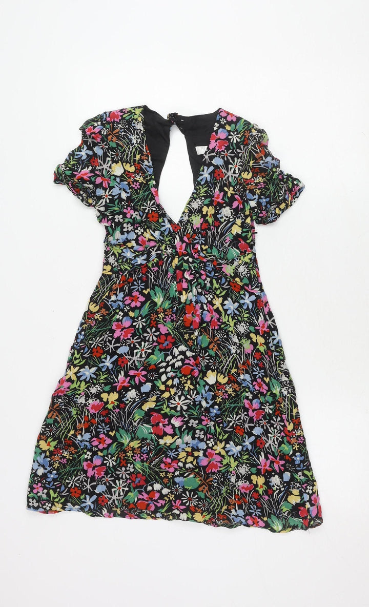 Topshop Petite Floral Dress Multicoloured Women’s Size 6