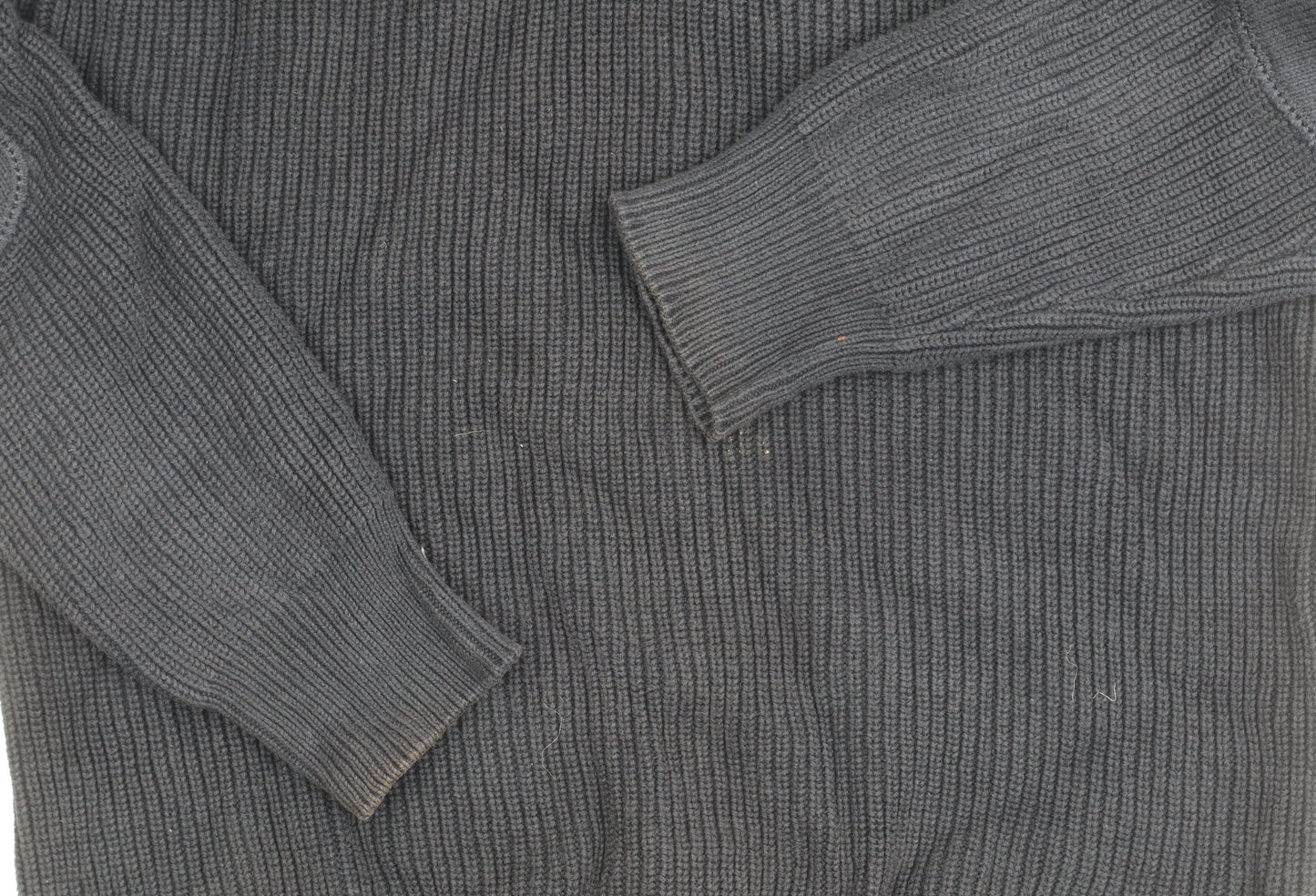 Next Men's Black Henley Jumper, Size M, Cotton