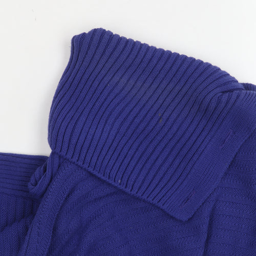 Marks and Spencer Women's Blue L Cowl Neck Jumper