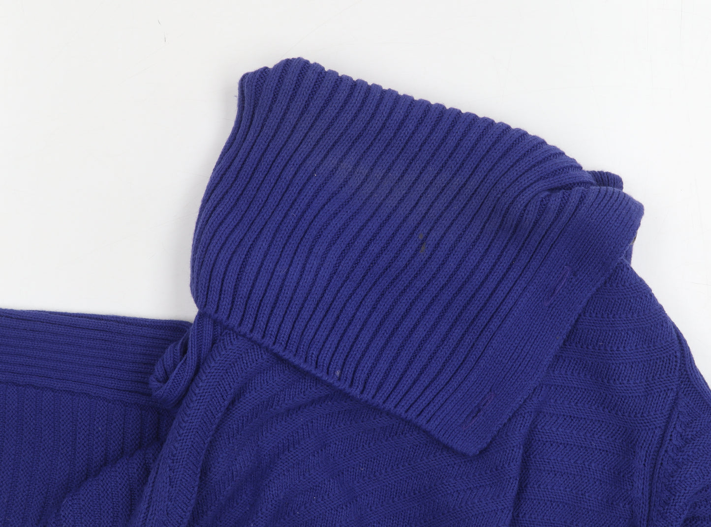 Marks and Spencer Women's Blue L Cowl Neck Jumper