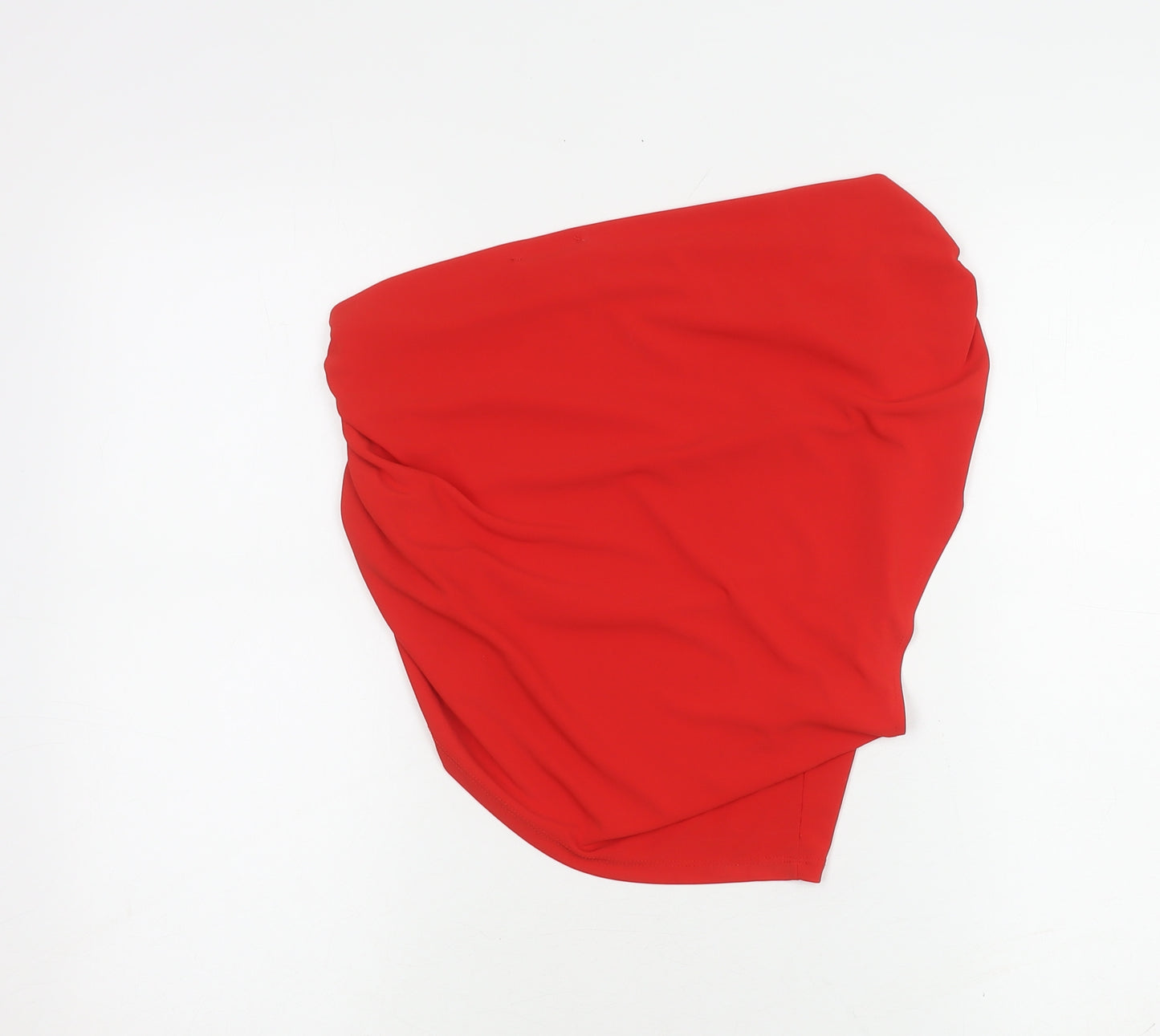 ZARA Women's Red One Shoulder Top, Size L