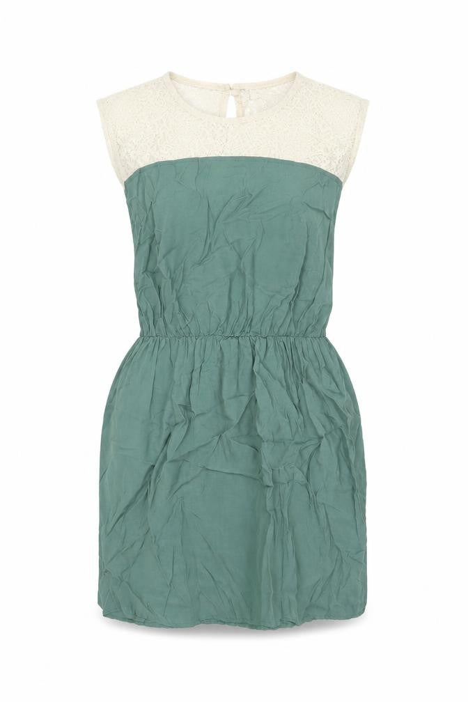 Front view of Next Runway Collection Women's Green Dress, size 14