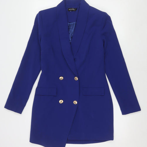 PrettyLittleThing Women's Blue Double-Breasted Blazer