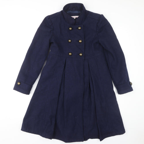 John Lewis Teens Blue Wool Pea Coat Size 13