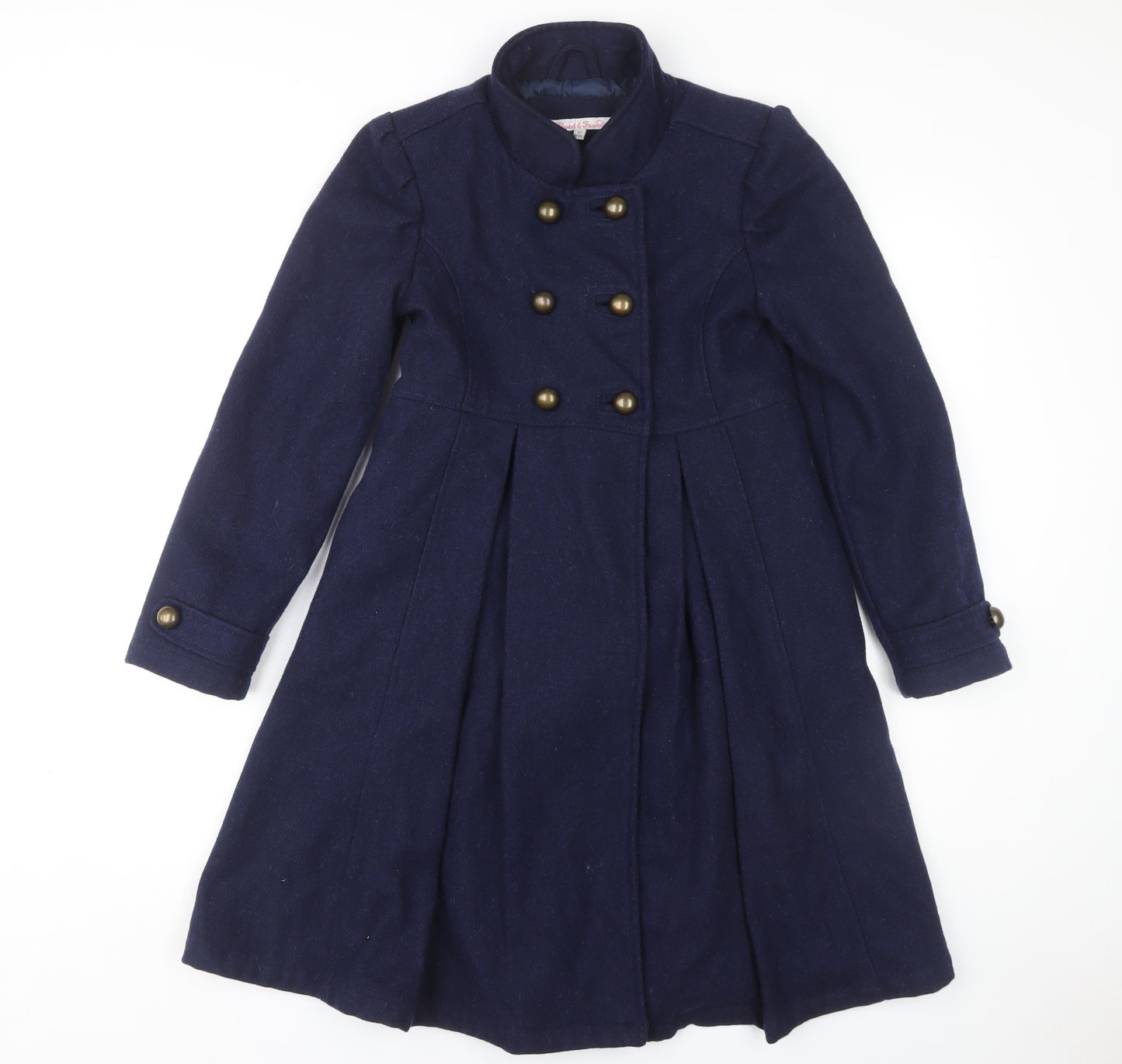John Lewis Teens Blue Wool Pea Coat Size 13