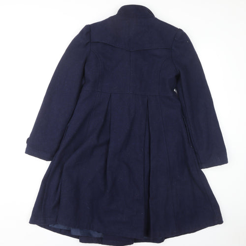 John Lewis Teens Blue Wool Pea Coat Size 13