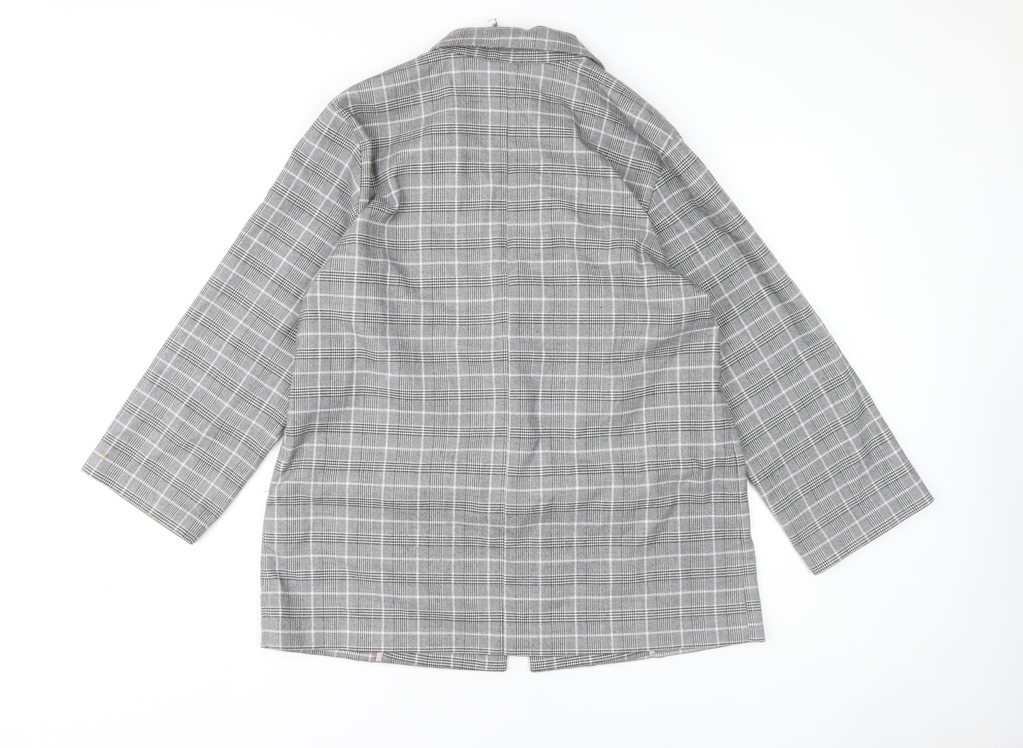 Monki Women's Grey Check Blazer