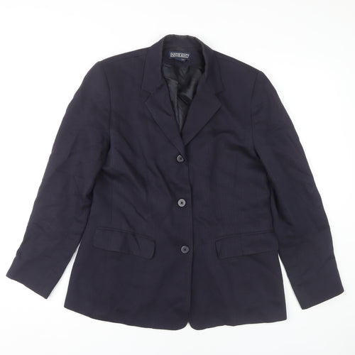 Lands' End Women's Blue Blazer Jacket Size 6