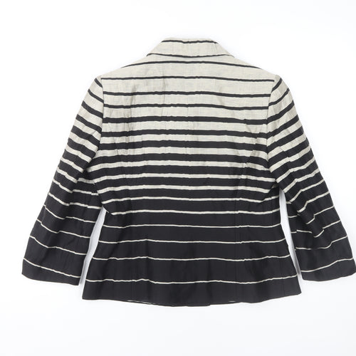 Precis Petite Women's Black Striped Blazer Size 10