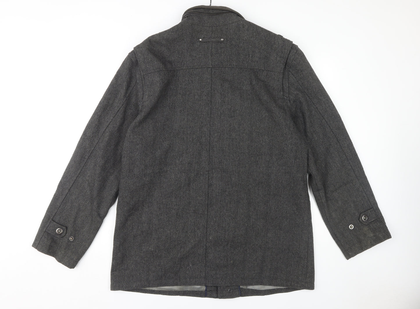 Butler and Webb Men's Grey Military Jacket L