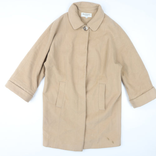 Helene Berman Women's Beige Wool Coat Size 10