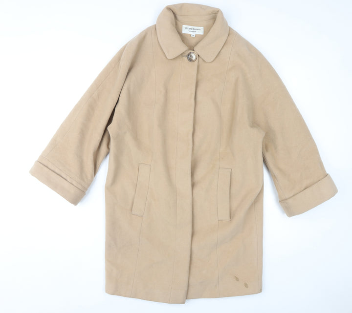 Helene Berman Women's Beige Wool Coat Size 10
