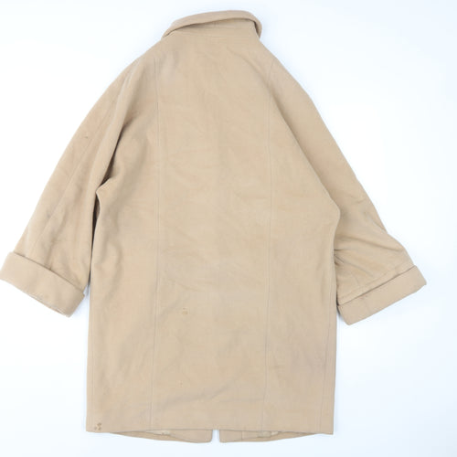 Helene Berman Women's Beige Wool Coat Size 10