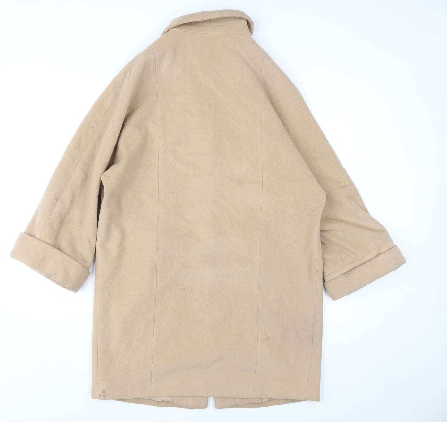 Helene Berman Women's Beige Wool Coat Size 10