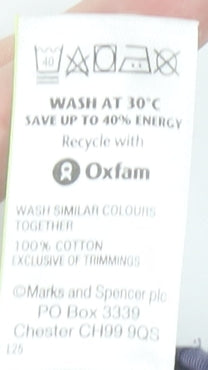 Marks and Spencer Blue Cropped Trousers - Size 10