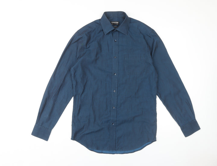 Debenhams Men's Blue Slim Fit Dress Shirt