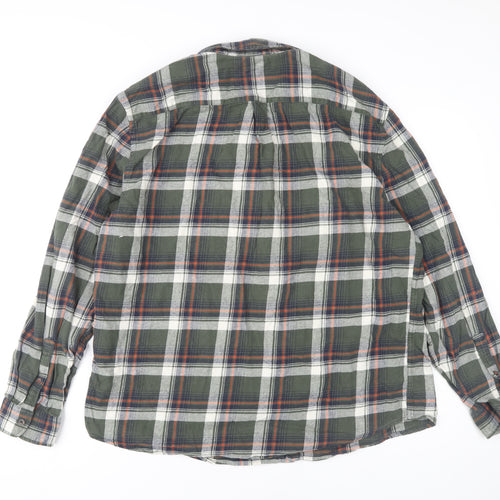 Marks and Spencer Men's 2XL Plaid Button-Up Shirt