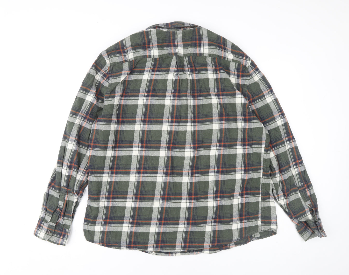 Marks and Spencer Men's 2XL Plaid Button-Up Shirt