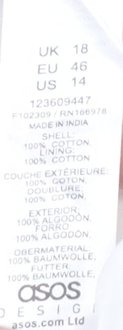 ASOS Women's Off-Shoulder White Puff Sleeve Dress