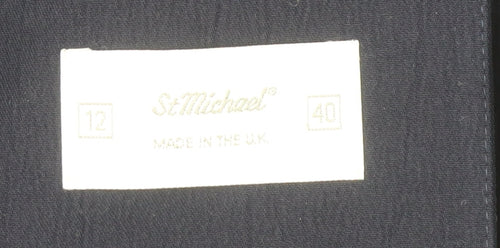 St Michael Women's Blue Blazer Size 12 Double-Breasted