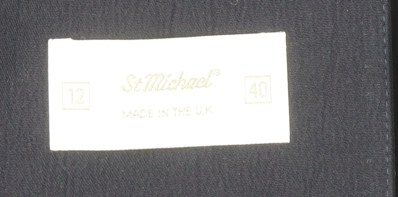 St Michael Women's Blue Blazer Size 12 Double-Breasted