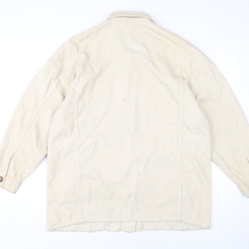 Stradivarius Beige Corduroy Unisex Jacket Size S