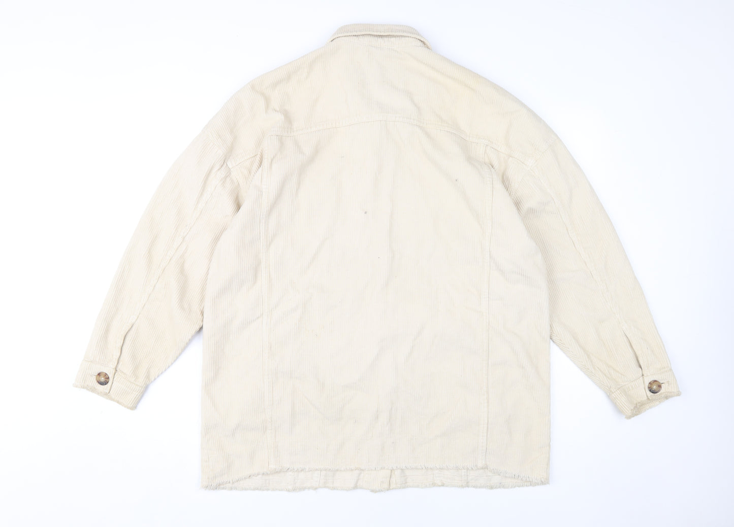 Stradivarius Beige Corduroy Unisex Jacket Size S