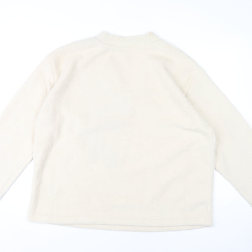 Marks and Spencer Women's Beige V-Neck Jumper L