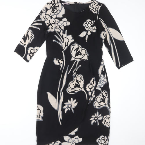 Creasur Women's Black Bodycon Dress Size 10