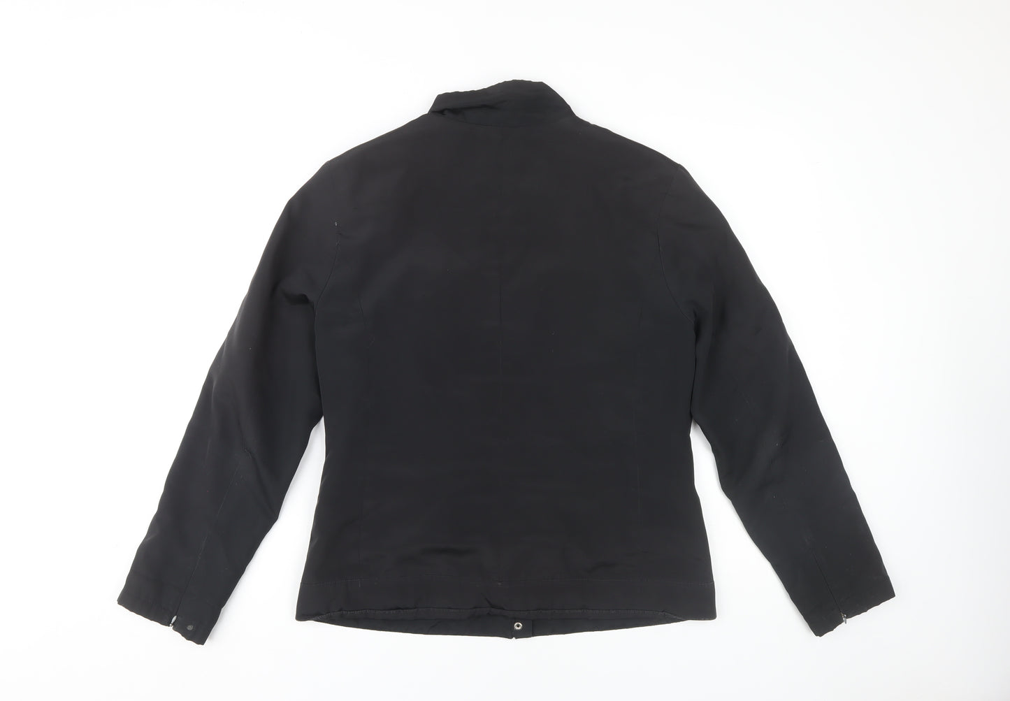 Next Women's Black Jacket Size 12 Regular Zip Casual