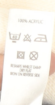 BHS Women's Ivory Blue Striped Pullover Jumper Knit