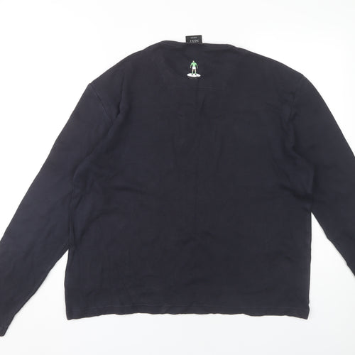 Next Men's Black Long Sleeve Graphic T-Shirt M