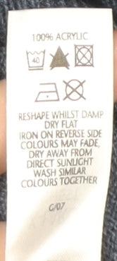 BHS Men's XL Blue Crew Neck Pullover Knit Jumper