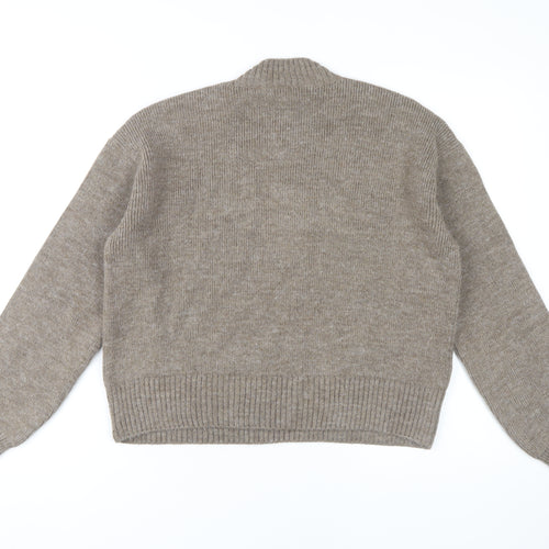 Marks and Spencer Women's Brown High Neck Pullover M