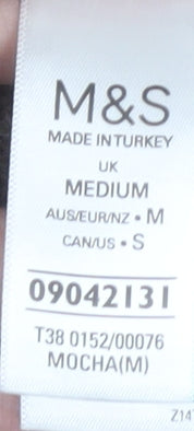 Marks and Spencer Women's Brown High Neck Pullover M