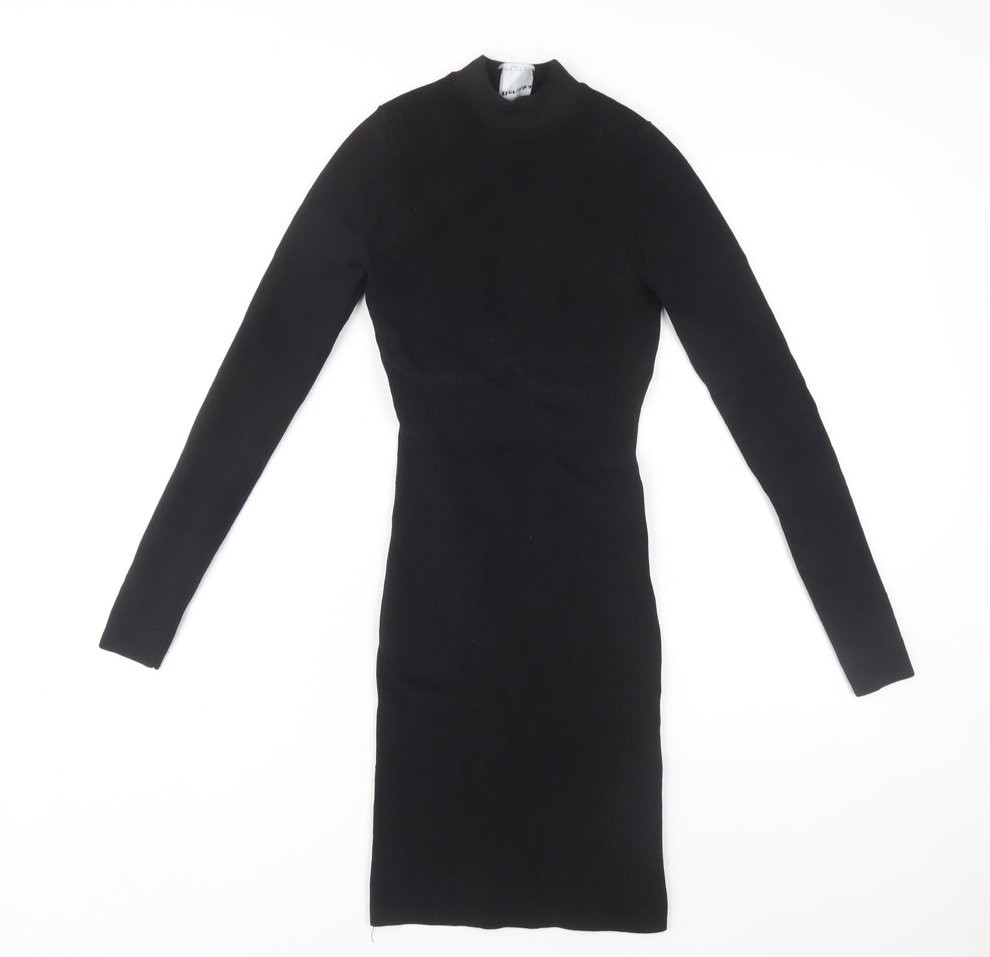 Bershka Women's Black Dress S - Rhinestone Party Wear
