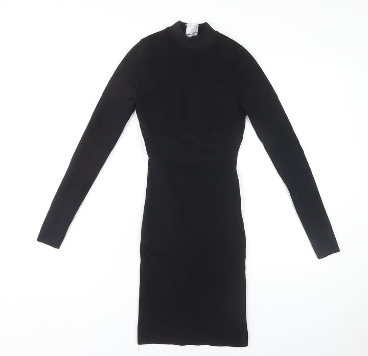 Bershka Women's Black Dress S - Rhinestone Party Wear