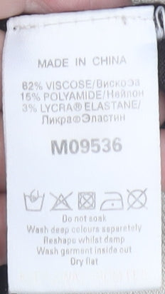 Next Women's Black Beige Sleeveless Colourblock Blouse