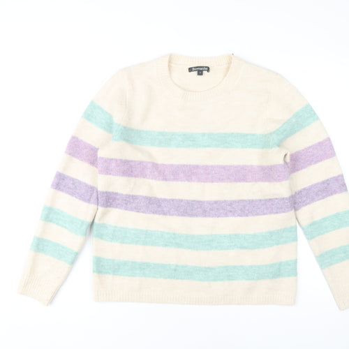 Bonmarché Women's Multicoloured Striped Jumper Size 12