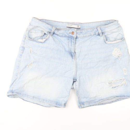 Next Women’s Blue Denim Boyfriend Shorts Size 16