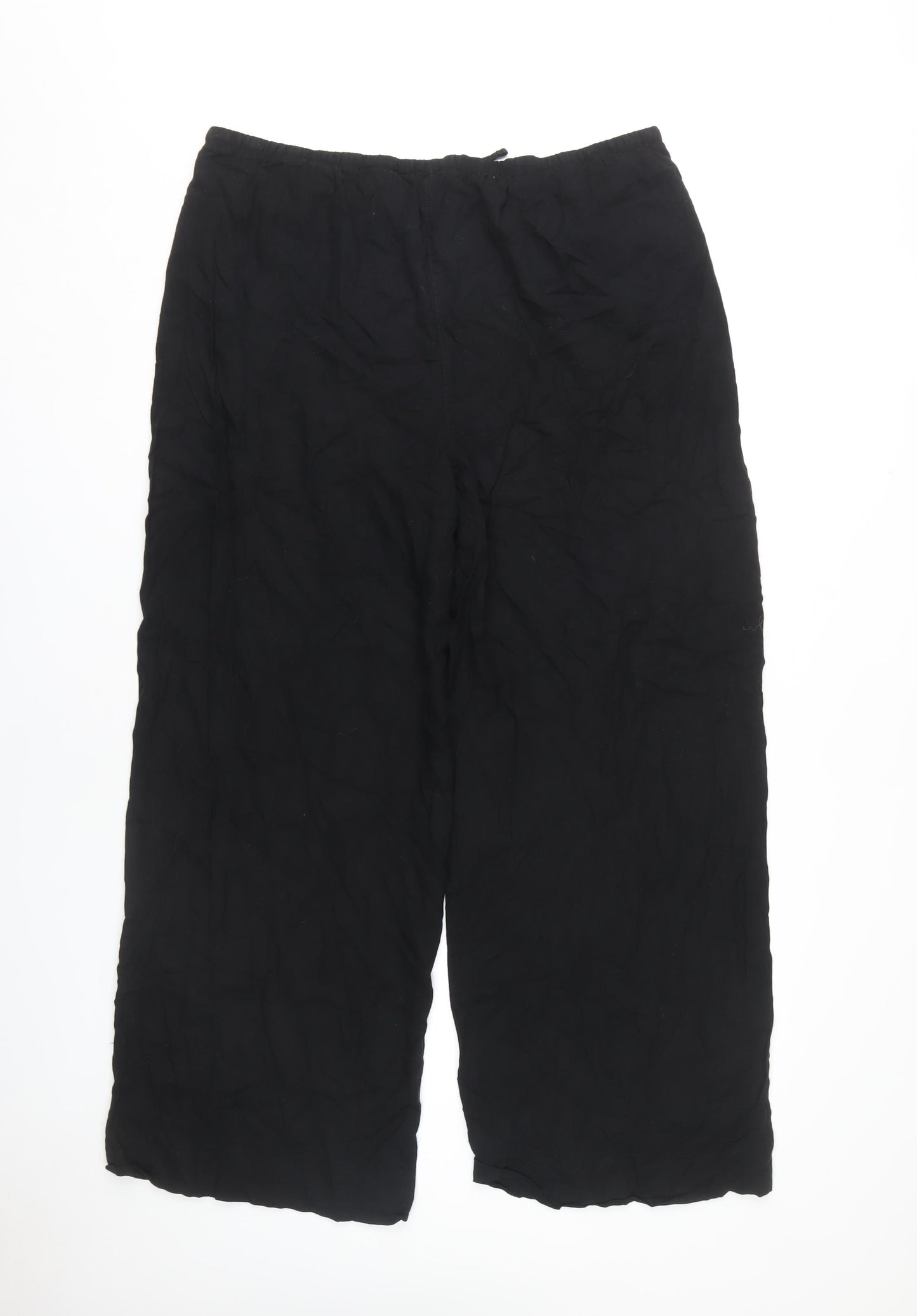 Next Women's Black Wide-Leg Trousers Size 18