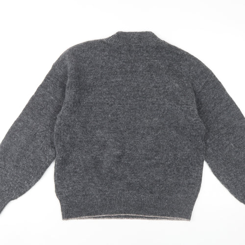 Marks and Spencer Women's Grey Star Pullover Jumper S