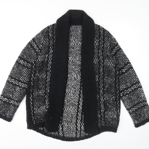 Marks and Spencer Women's Black Open Front Cardigan, Size 14
